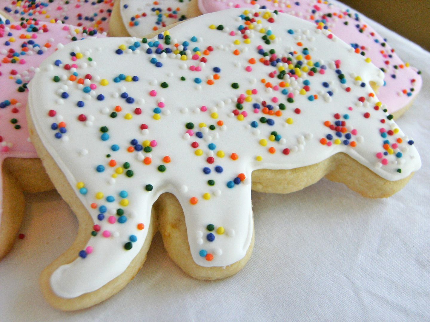 Frosted (JUMBO) Animal Cookies Bake at 350°